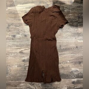 Brown Unitard Romper